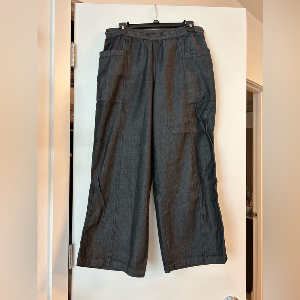 Pact Gray Wide-Leg Pants